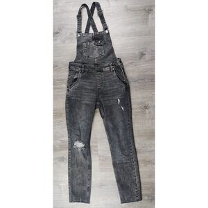We The Free Overalls CRVY 26 Denim Jean Bib Adjustable Grunge Indie Free People
